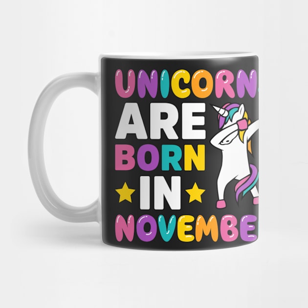 Unicorns Are Born In November by teevisionshop